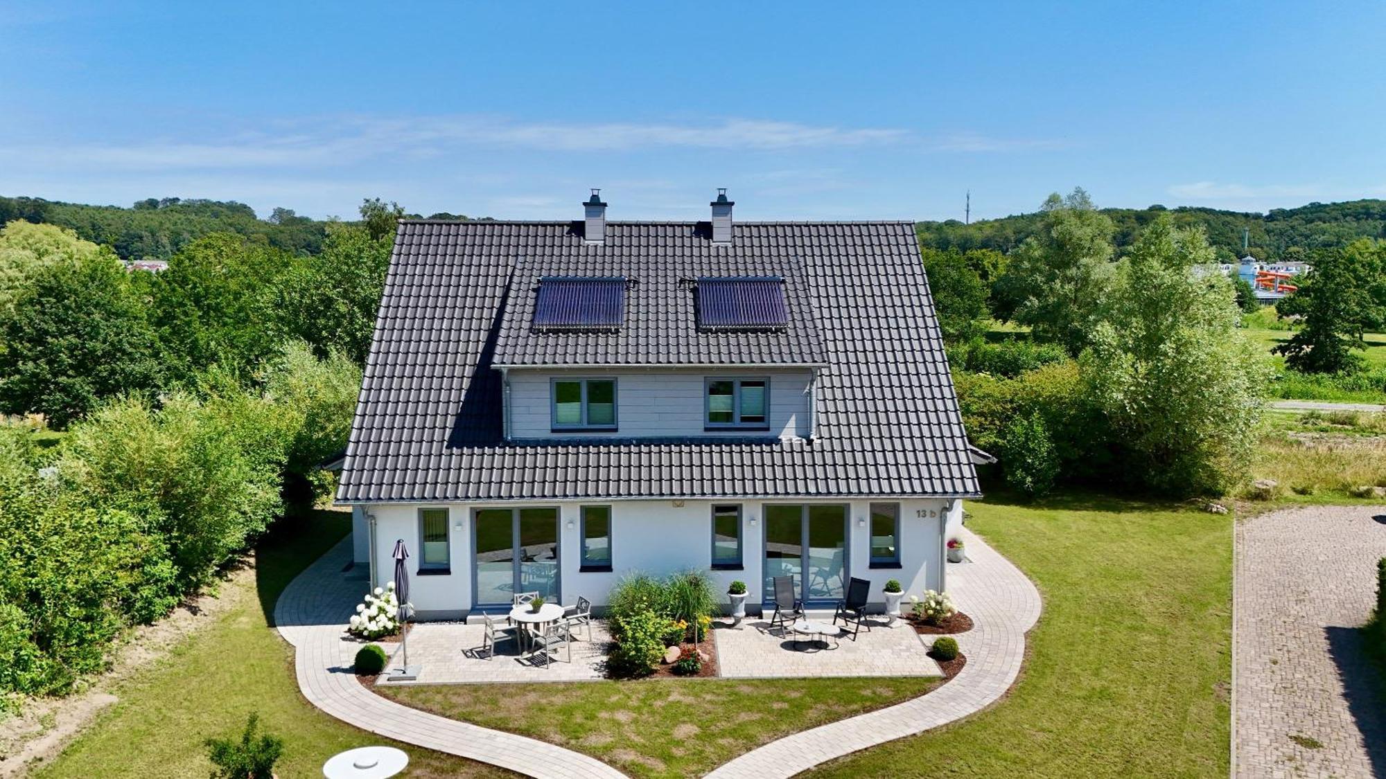Ferienhaus Seeherz ゼリン エクステリア 写真